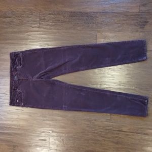 KUT maroon skinny cords